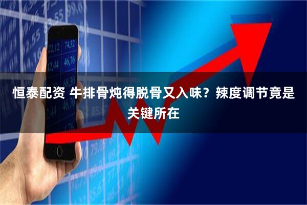 恒泰配资 牛排骨炖得脱骨又入味？辣度调节竟是关键所在