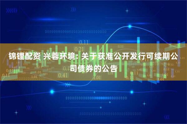 锦锂配资 兴蓉环境: 关于获准公开发行可续期公司债券的公告