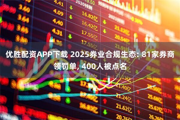 优胜配资APP下载 2025券业合规生态: 81家券商领罚单, 400人被点名